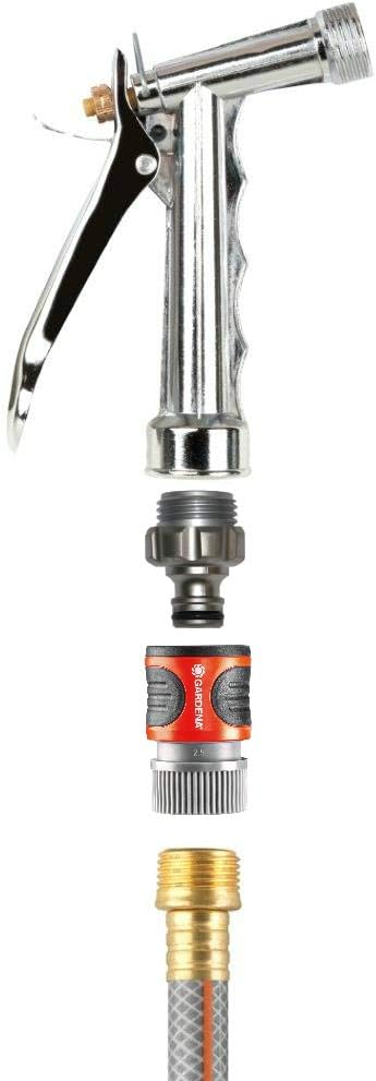 Gardena 39022-G Premium Metal Watering Accessory Adapter, For Adapting Watering Accessories to the Original Gardena System