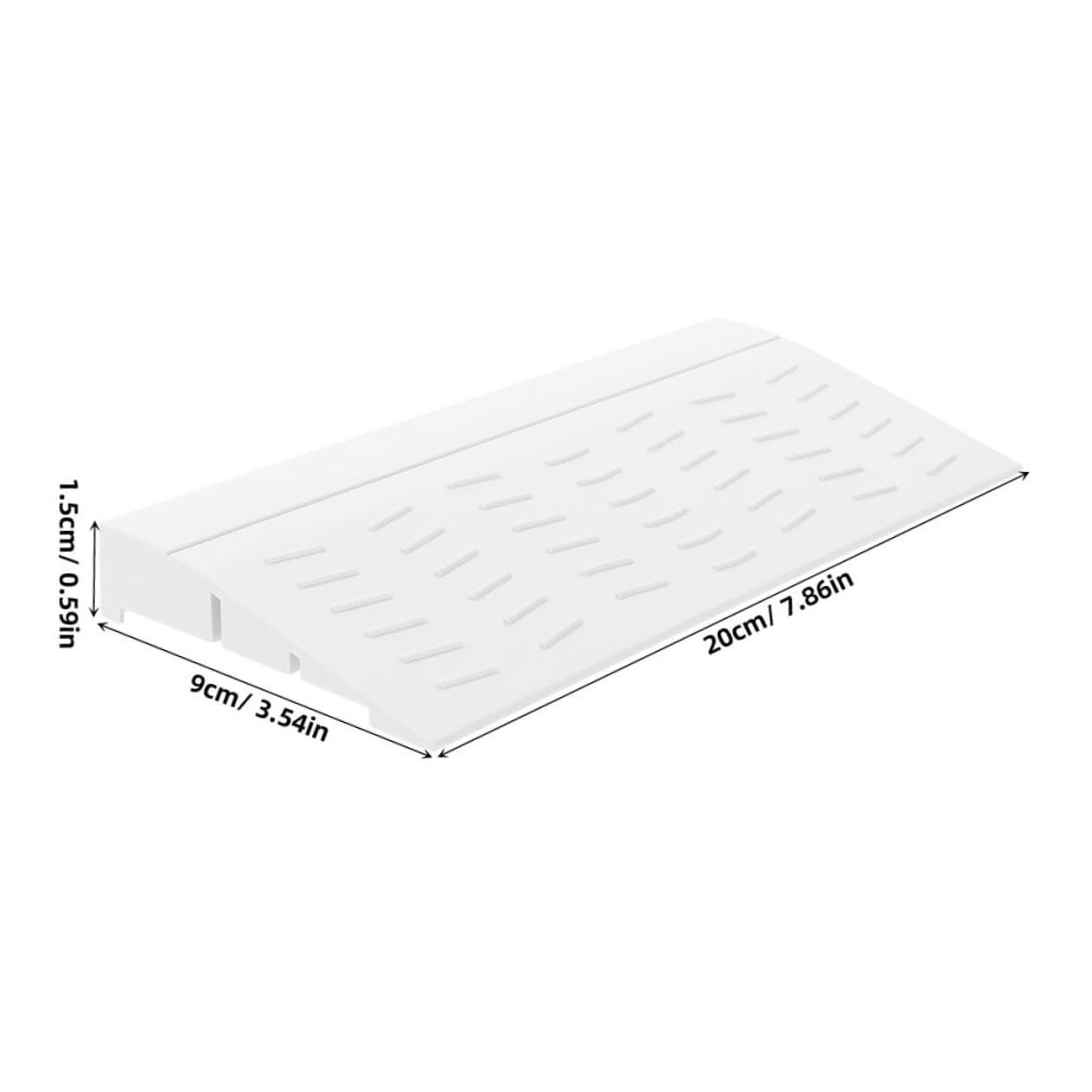 ERINGOGO Robotic Vacuum Climbing Mat Set 2pcs Plastic Threshold Ramps Wheelchair Transition Easy Install