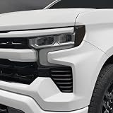 SlickMod PreCut Vinyl Smoke Tint for 2022-2025 Chevy Silverado 1500 Headlight (Dark Smoke, 2. Headlight Sidemarker)