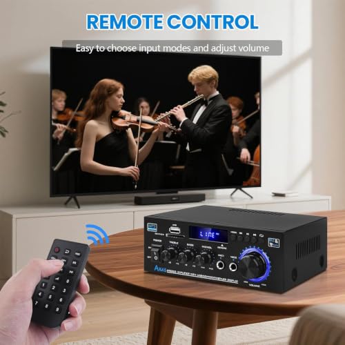 HiFi Verstärker mit Bluetooth AK45 Mini Stereo Empfänger Audioverstärker