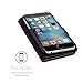 Snugg iPhone 6 Case, Black Leather iPhone 6 Flip Case Premium Wallet Phone Cover with Card Slots for Apple iPhone 6