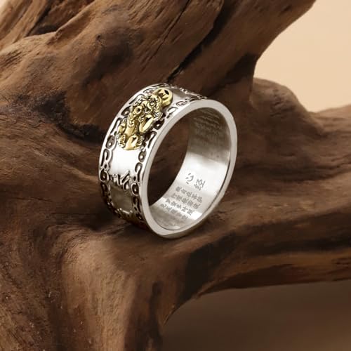 Image of Feng Shui PiXiu Mantra Ring - Lucky Wealth Jewelry