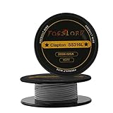 FogsLord Clapton Wire SS316L Heat Resistance Wire Spool Braided Electronic Coil 15 ft. AWG 26GA+32GA