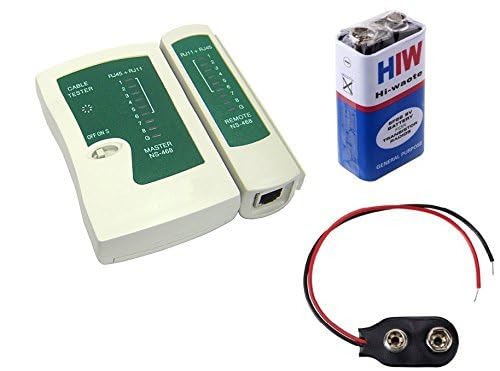 SP Electron Network Cable Tester RJ45 RJ11 RJ12 Cat5 Detachable Portable Multifunction LAN Networking Cable Testing Tool Kit with Battery and clip (B0CWDL5N5K) Amazon Price History, Amazon Price Tracker
