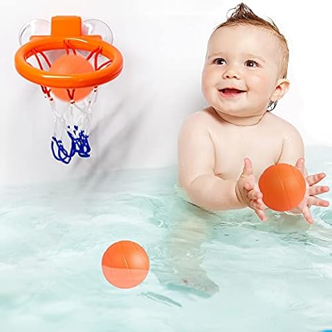 kidoola Kids Basketball Hoop Baby Bath Toys | Fun Bath Toys Basketball water game with Suction Cup Hoop and 3 balls included | Baby and Toddler Bath Toys Set | Gifts for Boys and Girls Cover