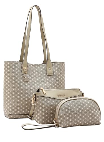 Kit Bolsa Feminina Chenson - 3 Peças Baby Urso 3485366 cor Natural