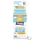 Orajel Baby Cooling Tablets for Teething with Vitamin D, 100 Quick Dissolve Tablets,White