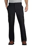 Dickies mens Regular Straight Stretch Twill Cargo work utility pants, Black, 34W x 32L US