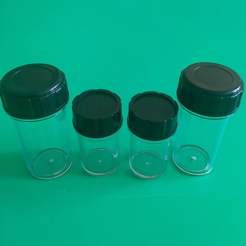 Étuis de rangement pour objectifs de microscope, filetage 20,3 mm, boîte en plastique anti-poussière, 10 pièces