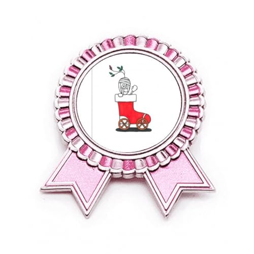 Broche fleur de mas rose Medio en métal, bijou de créateur pour robe et manteau