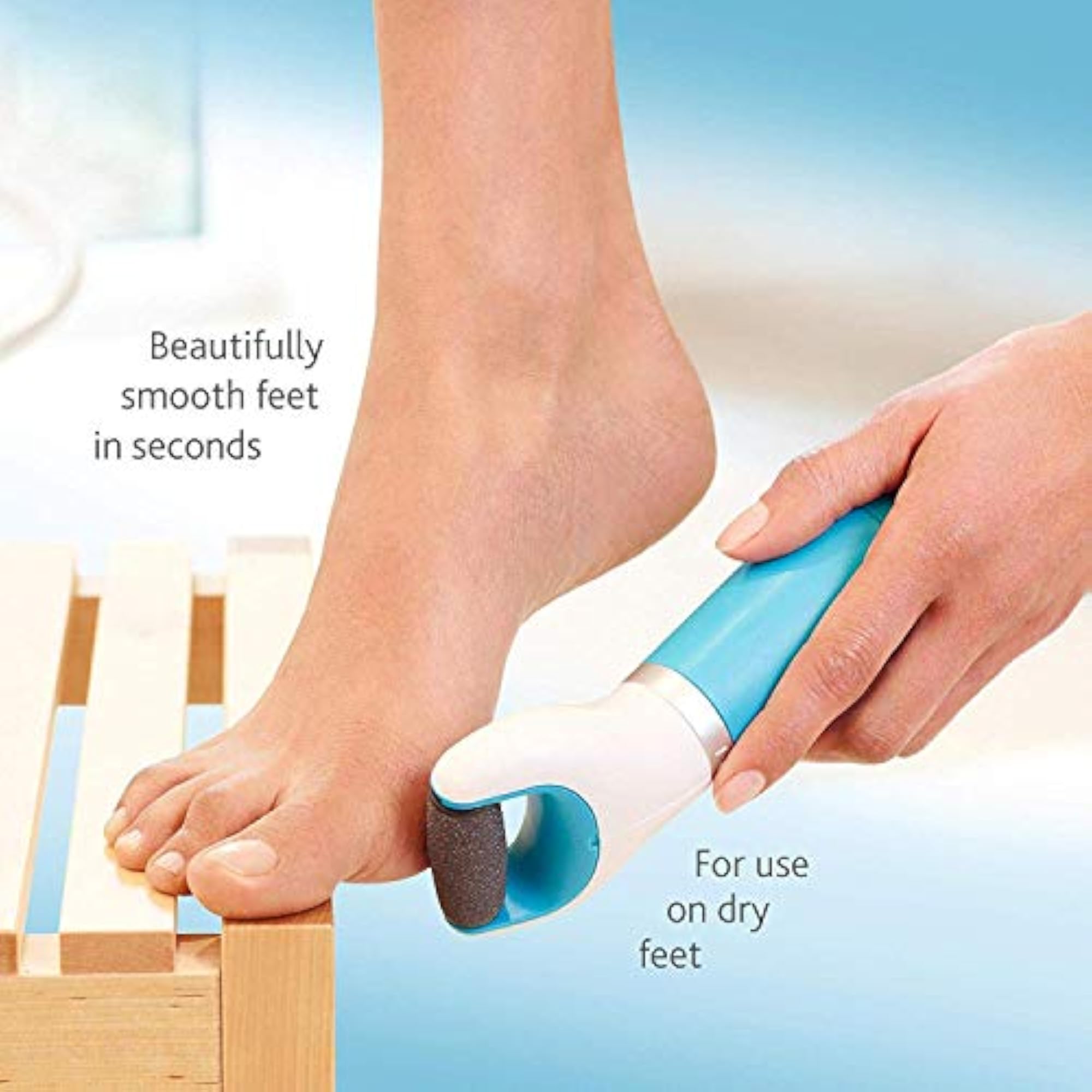 Diamond Crystal Foot Scrubber, Electronic Callus Remover
