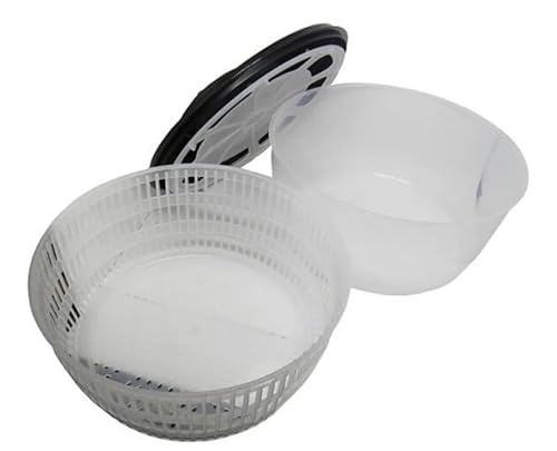 Centrífuga De Salada Secador Verduras Manual 4 Litros SECA SALADA (PRETO)
