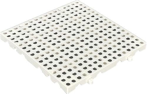 Bandejas apilables impermeables plásticas de palet con base elevada anticaídas 2