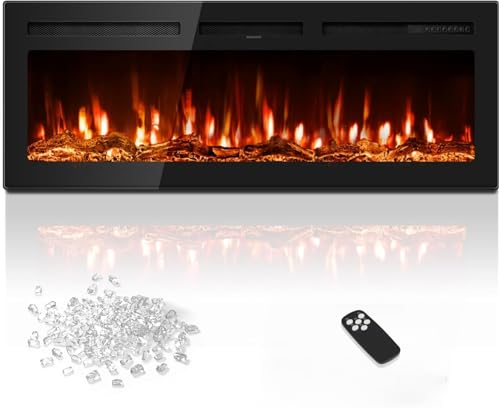 Vielllliving Elektrokamin 40\"/102cm,3-in-1 Elektrischer Kamin Wand/Einbau/Stand,Einbaukamin mit 3D Flammeneffekt und 12 Flammenfarben,900W/1800W Vielllliving Elektrokamin 40\"/102cm,3-in-1 Elektrischer Kamin Wand/Einbau/Stand,Einbaukamin mit 3D Flammeneffekt und 12 Flammenfarben,900W/1800W