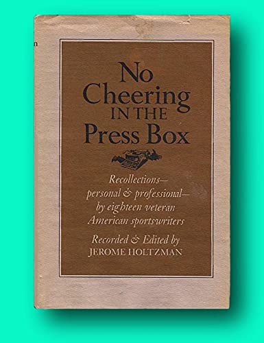 Rare Jerome Holtzman 1st edit/1st print No Chee... B093ZBFK53 Book Cover