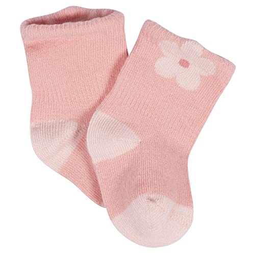 Gerber 3482981DA Unisex Baby 8-Pair Wiggle-Proof Sock Golden Floral 3-6 Months thumb #4