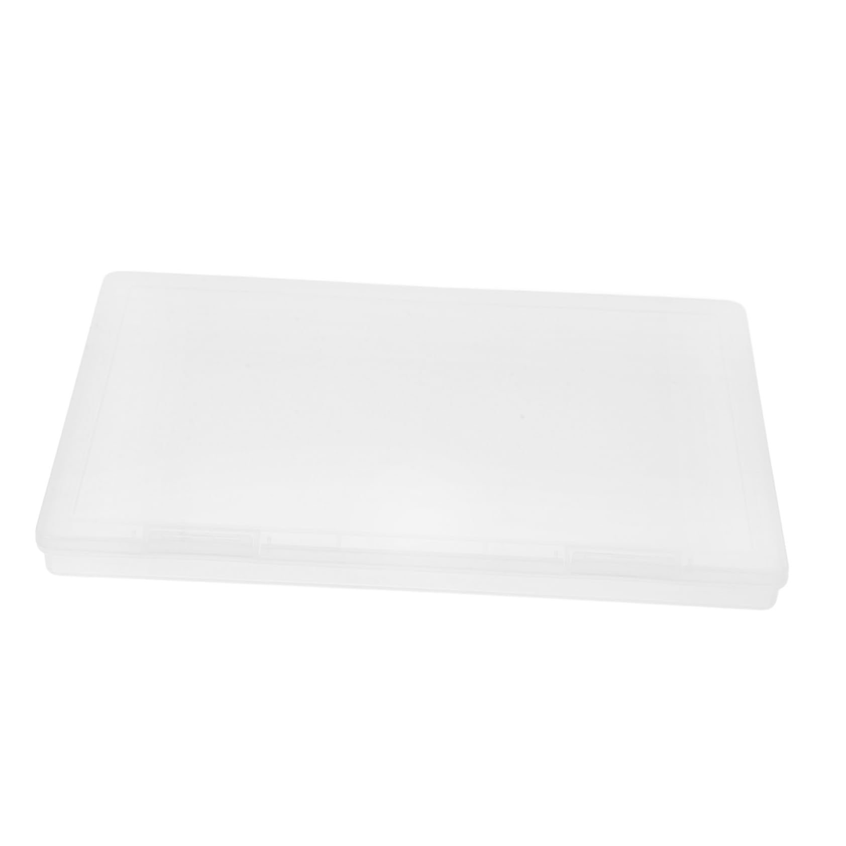 2stücke Datei-aufbewahrungsbox Mit Deckel Transparente Kunststoffbox Für Akten Fotoalben Dokumente Grußkarten Papier Und Schreibwaren Tragbarer Organizer Für Büro Und Schule