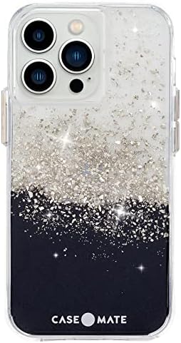 Case-Mate - Karat Onyx - Case for iPhone 13 Pro - Reflective Foil Elements - 10 ft Drop Protection - 6.1 Inch - Karat Onyx