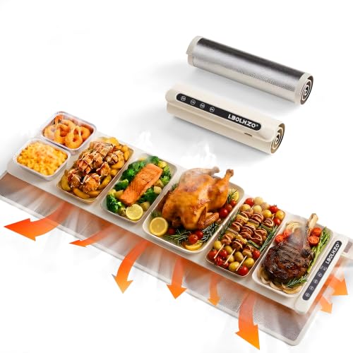 Image of Warming Mat for Food Extra Long 43 inchx12 inch 600W Food Warming Mat Heat Resistant Pad,Chafing Dishes for Buffet 6 Temp 12 Hours,Child Lock,Food Warmers for Parties Buffet for Catering Gatherings