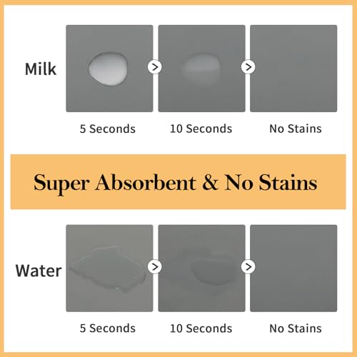 Super Absorbent Dog Bowl Mat Waterproof,Quick Drying Dog Water Bowl Mat,Dog Food Mats for Floors Waterproof, Pet Accessories Supplies