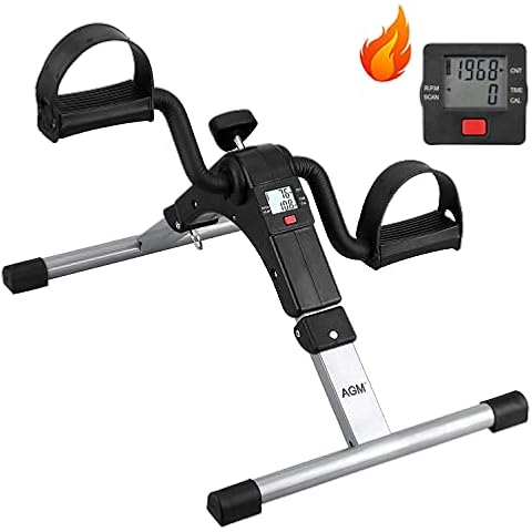 Mini Folding Pedal Exerciser with LCD Display Cover
