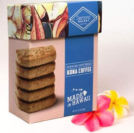 Hawaiian Shortbread (Kona Coffee 4.4 ounce (125g)) - Coffee - 4.4 Ounce (Pack of 1)