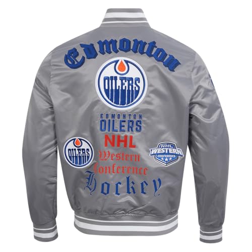 Image of Pro Standard Mens NHL Old English Satin Jacket