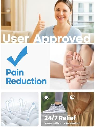 Habioer Bunion Corrector for Women & Men, Breathable Toe Straightener for the Thumb and Little Toe, Comfortable & Adjustable for Day/Night Use, Bunion Relief Splint(1 Pair) — view 5