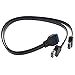 Toptekits 2 Port USB 3.0 A Female Screw Panel Mount to Motherboard 20 Pin Flat Cable Cord, 1.6ft/0.5m