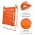 Ladder Platform Accessory, Ladder Work Platform System,Anti-Slip Extension Ladder Tool, Heavy Duty Ladder Work Stand System Accessories Holds 400 Pound (Orange) (Orange)