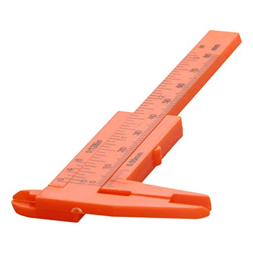 Calibrador Vernier plástico 80mm para medición precisa miniatura 2