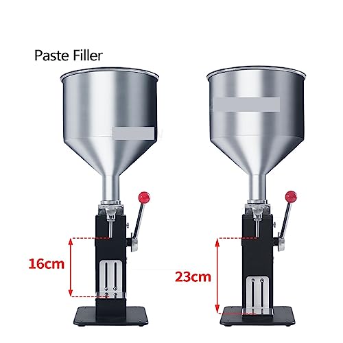 ZADCCS Pastenfüllmaschine ZS-MGT1S Manuelle Kosmetikcreme Honig Viskose Flüssigkeit Flaschenfüller Shampoo Lotion Kleine Verpackung(60ml)