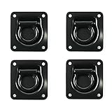 TCH Hardware 4 Pack Steel Heavy Duty Recessed Tie Down Anchors - 4