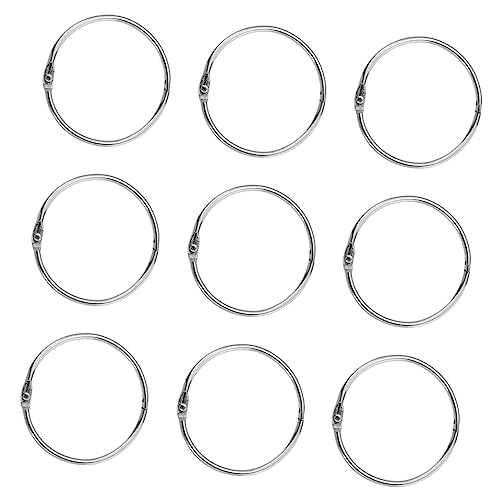 VALICLUD 12Pcs Shower Curtain Convenient Buckle Rings for Home Hotel Use Polished Silver Decorative Clips for Heavy Curtains
