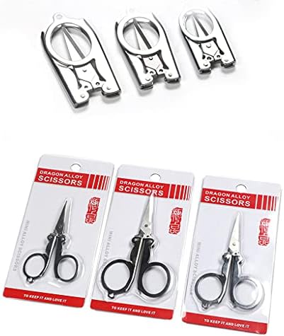 Stainless Steel Folding Scissors Portable Foldable Craft Small Large Optional for School - 3