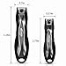 VAIJOY Nail Clippers with Catcher Preventing Splash Fingernail Toenail Clippers 2pcs Nail Cutter Stainless Steel Sturdy Trimmer Set for Men Women
