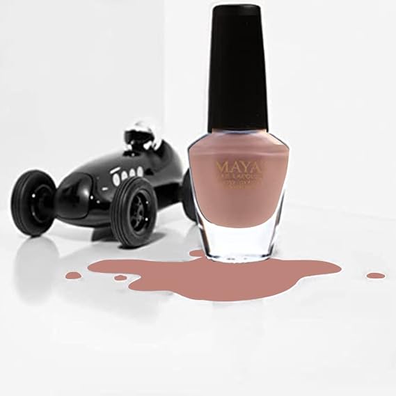 MAYA Nail Lacquer (Barely There). Breathable, Made in the USA, and 9-FREE