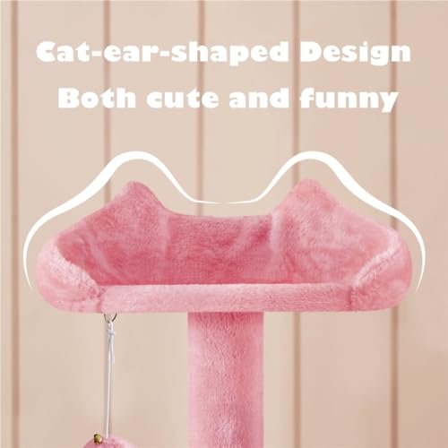 Torre para gatos de 54 pulgadas con rascador y perchas miniatura 5