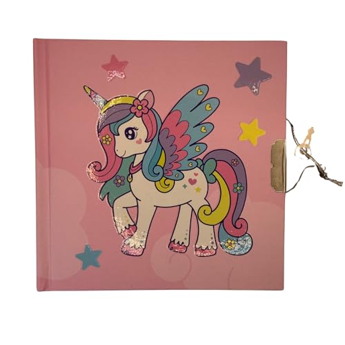 FAMU Land Notizbuch für Mädchen und Junge, kleines Reisebuch, 135 x 135 mm, mit Schloss, schönes Geschenk für Kinder zum Geburtstag und zu Weihnachten, 6 7 8 9 10 Jahre, geheimes Tagebuch, süßes