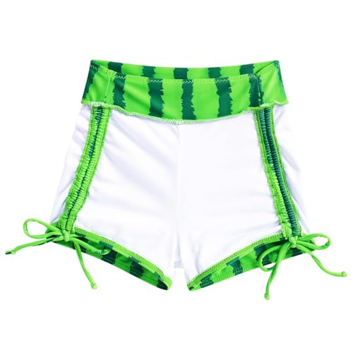 Image of Funnycokid Girls Swimsuit 3 Pieces Zip Rash Guard Bathing Suits Set Kids Bikini Boyshort Summer Swimwear 3-14 Years