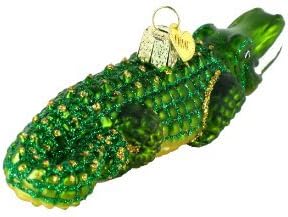 Old World Christmas Alligator Glass Blown Ornament for Christmas Tree, Handcrafted Holiday Decoration, Wildlife Animal Collection - Image 4