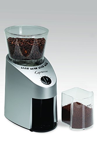 Capresso 560Infinity Conical Burr Grinder, Brushed Silver, 8.5-Ounce #TOP2