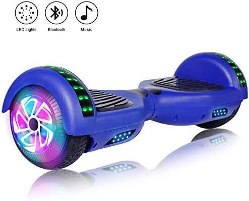 Felimoda Hoverboard, 6.5 Inch self Balancing Hoverboard with LED Light Flashing Wheel for Kids & Adult……