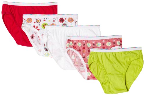 Hanes Girls Big Girls' Classic Low Rise Brief (Pack Of 5)