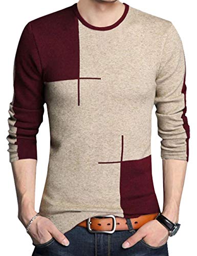 Image of EYEBOGLER Men's Solid Regular Fit T-Shirt