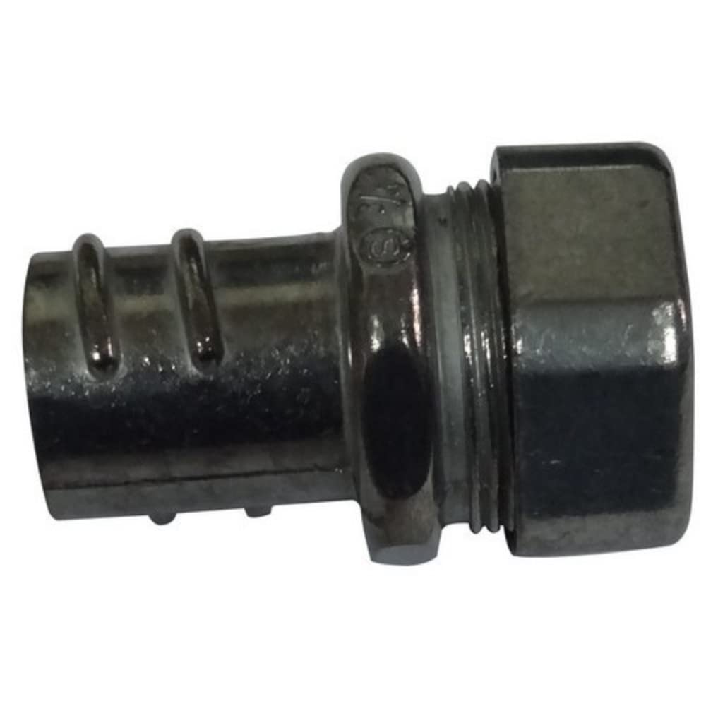 Morris 15422 EMT to Flex Combination Compression Coupling, Zinc Die Cast, 1