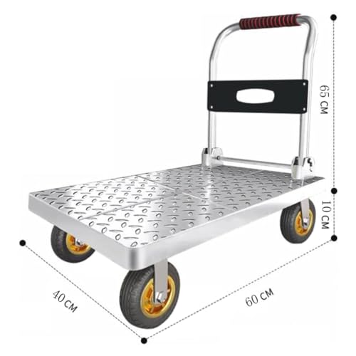 Carretilla plegable de plataforma para carga 60x40 cm miniatura 2
