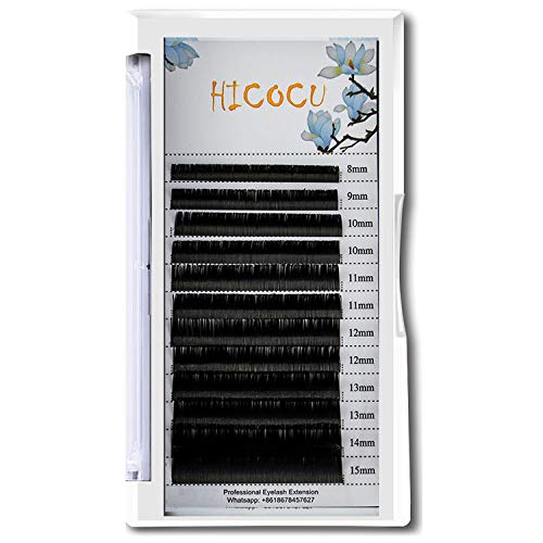 Eyelash Extension Supplies 0.15 C | D | DD Curl 8-15mm| Mixed Mink Eyelash Extension Supplies Tray Black Classic Faux Mink Lash Extension