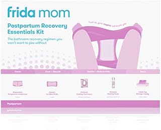 Frida Mom Postpartum Recovery Essentials Kit Includes Disposable Underwear, Ice Maxi Absorbency Pads, Cooling Witch Hazel Medicated Pad Liners, Perineal Medicated Healing Foam