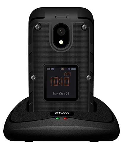 Plum Ram Plus 4G Volte Unlocked Rugged Flip Phone 2022 Model Att, Tmobile, Speed Talk, Consumer Cellular- Orange #TOP3